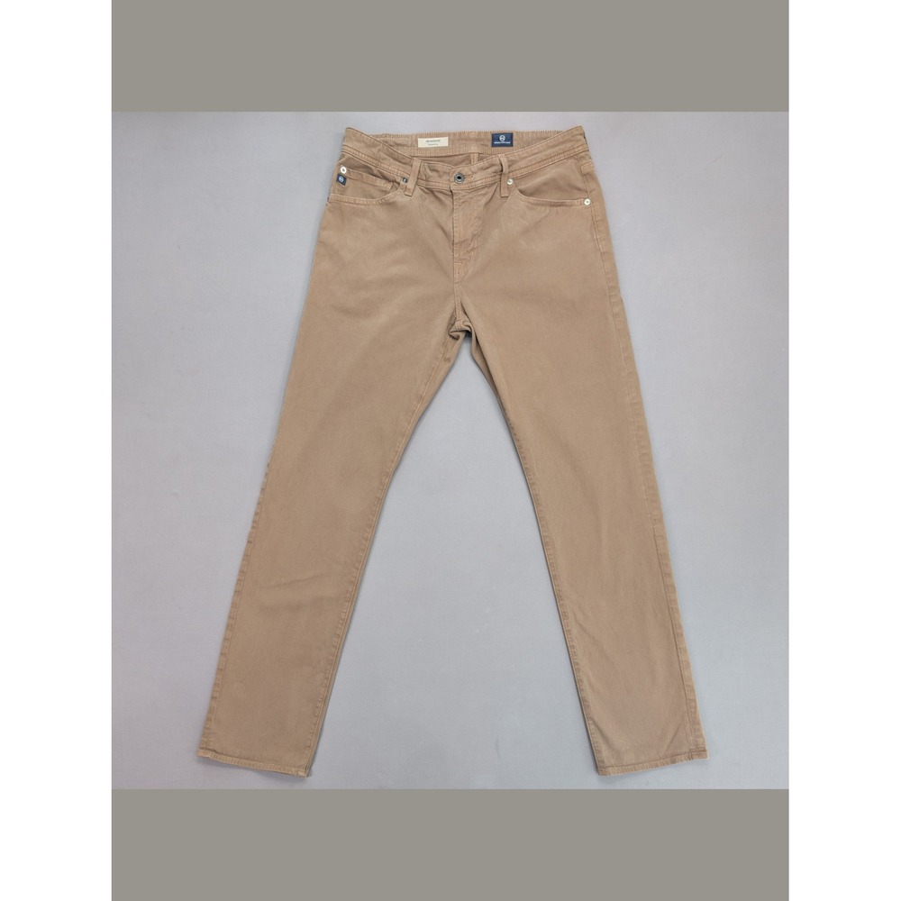AG Graduate Khaki Pants Mens 33x32 Stretch Tailored Fit Brown